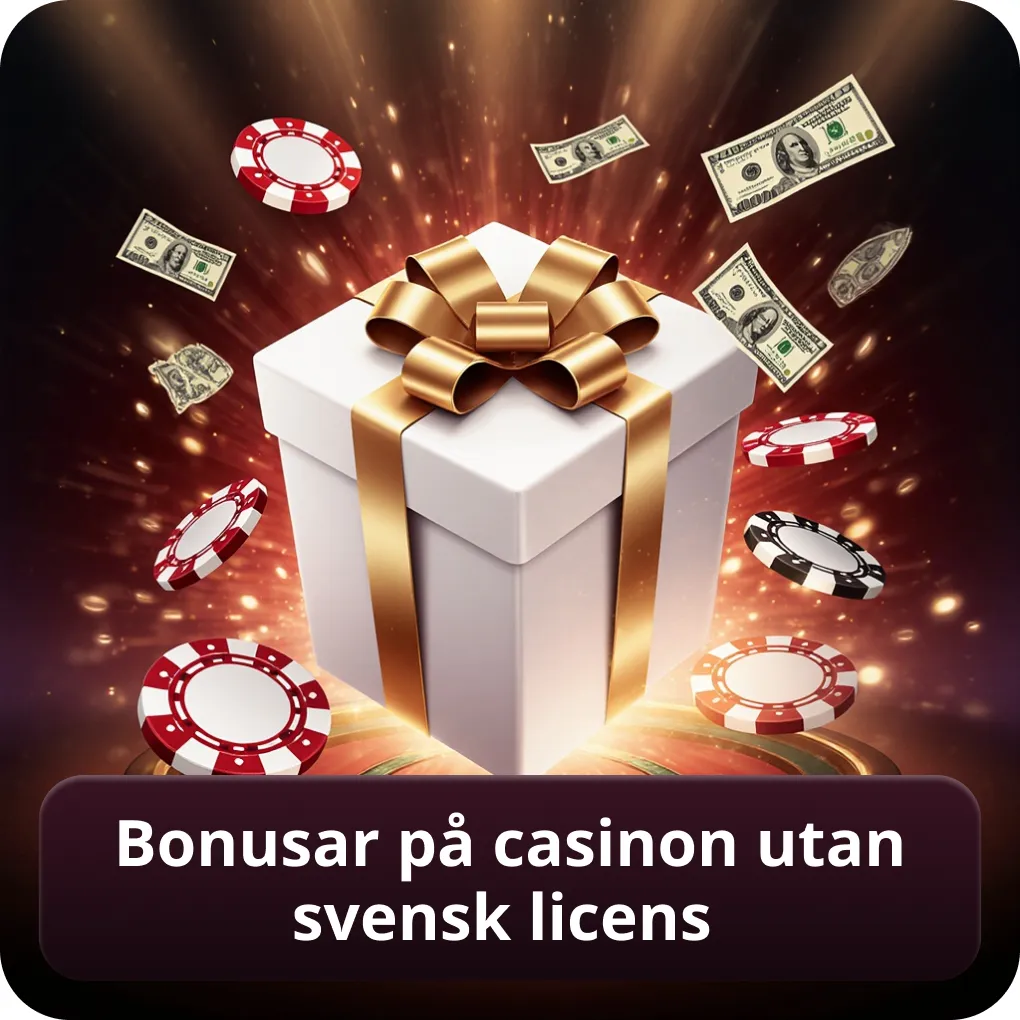 Bonusar på casinon utan svensk licens