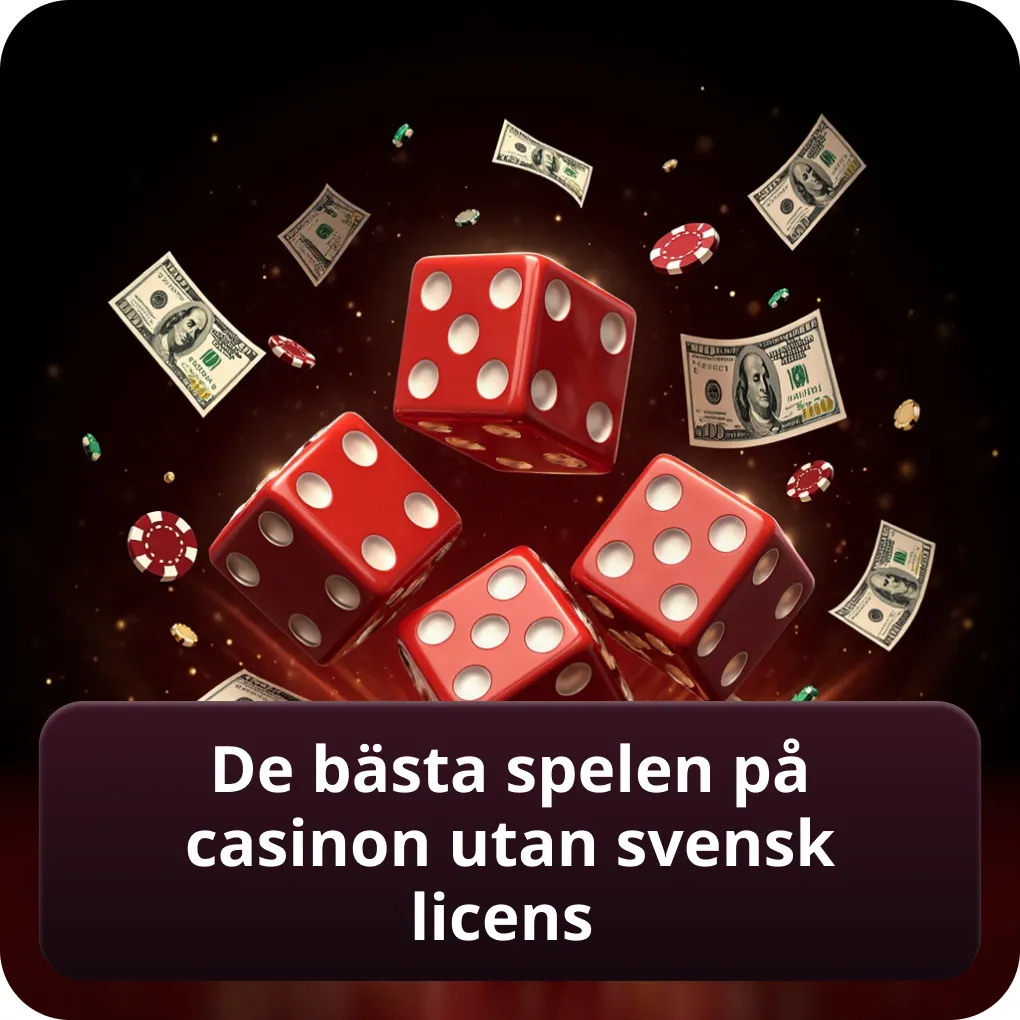 De bästa spelen på casinon utan svensk licens