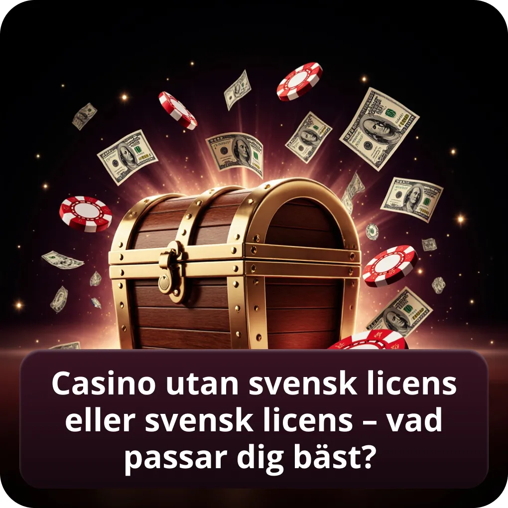 Casino utan svensk licens eller svensk licens – vad passar dig bäst?