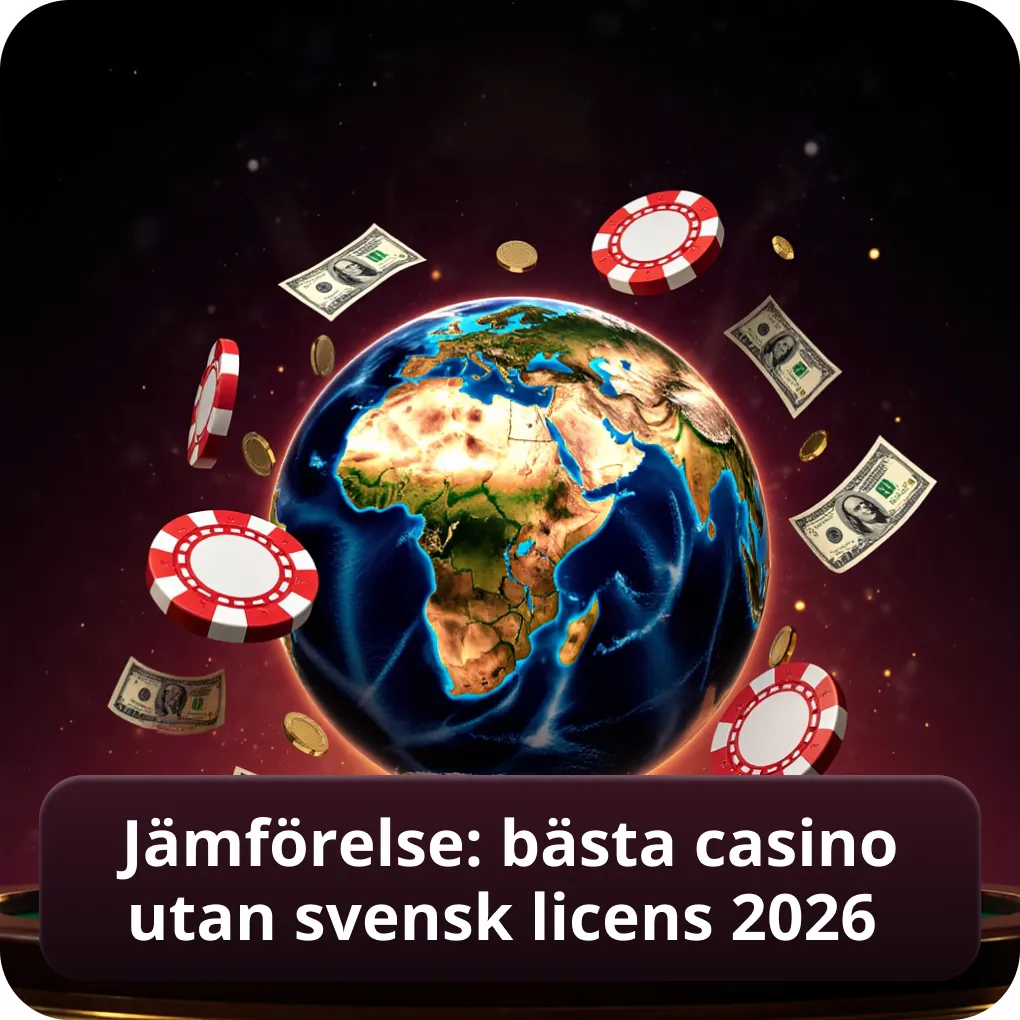 Jämförelse: bästa casino utan svensk licens 2026