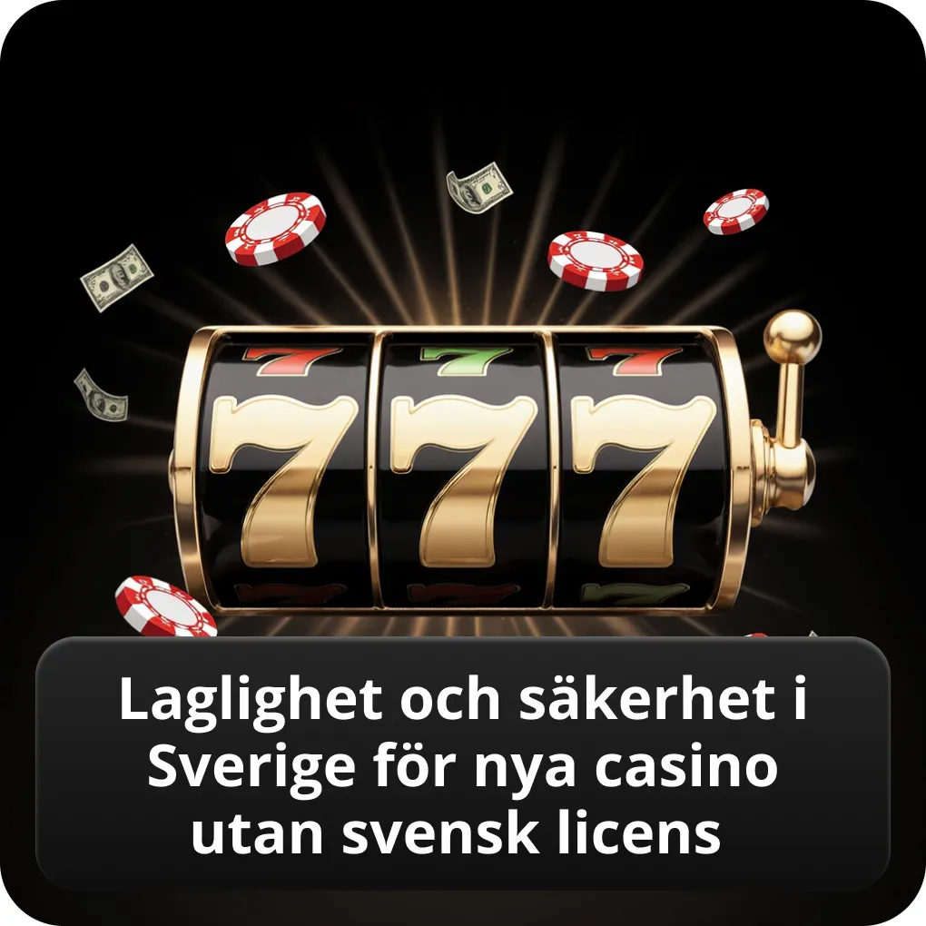 Laglighet och säkerhet i Sverige för Nya Casino Utan Svensk Licens