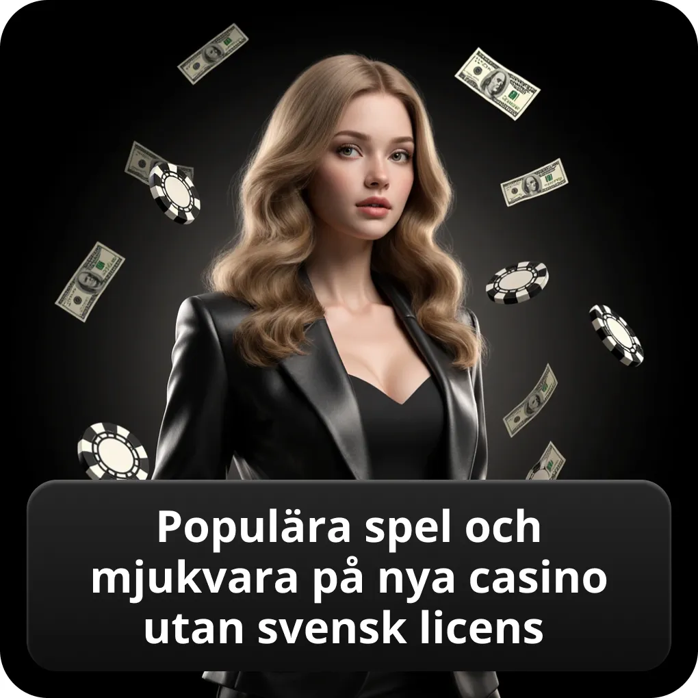 Populära spel och mjukvara på Nya Casino Utan Svensk Licens