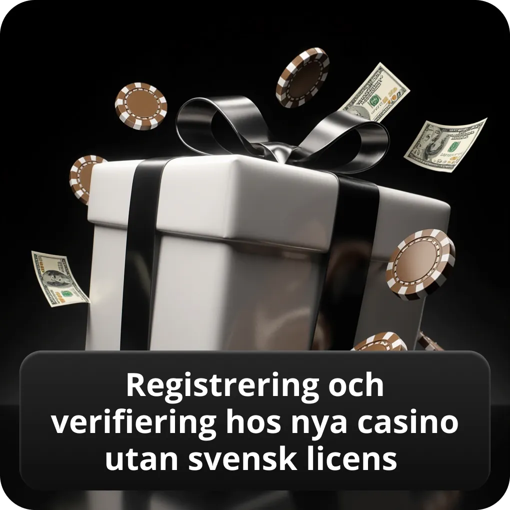 Registrering och verifiering hos Nya Casino Utan Svensk Licens