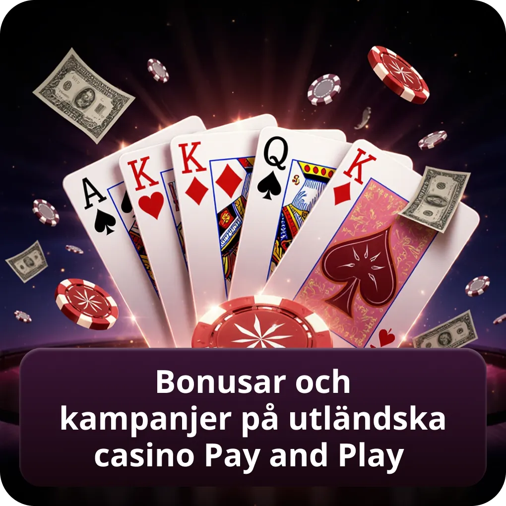 Bonuser och kampanjer på utländska casino pay and play