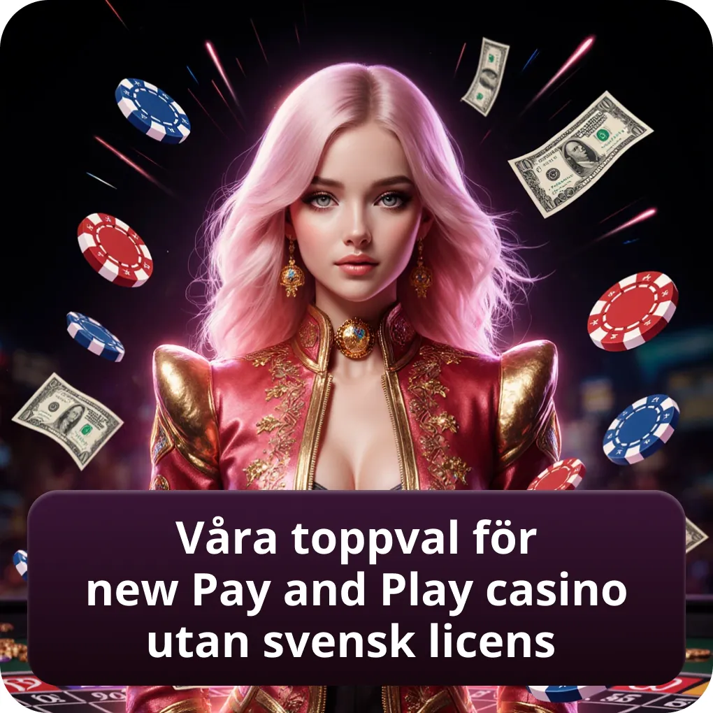 Våra toppval för new pay and play casino utan svensk licens
